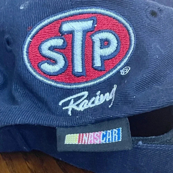 Vintage NASCAR John Andretti #43 STP Racing Hat – Navy Embroidered Strapback - Picture 8 of 9